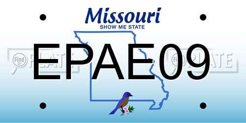 EPAE09 Missouri License Plate