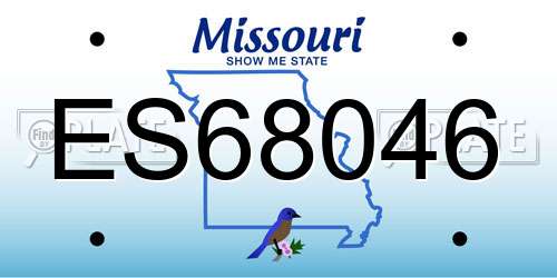 ES68046 Missouri License Plate