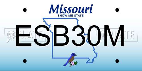 ESB30M Missouri License Plate