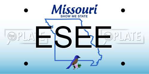 ESEE Missouri License Plate