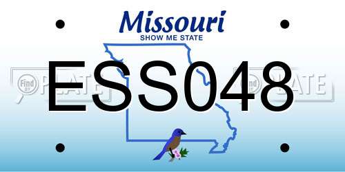 ESS048 Missouri License Plate