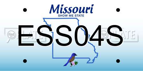 ESS04S Missouri License Plate