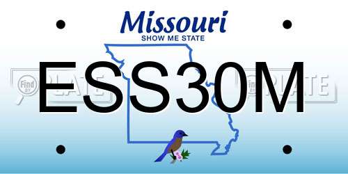 ESS30M Missouri License Plate