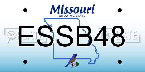 ESSB48 Missouri License Plate