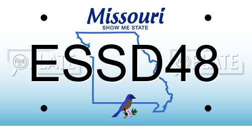 ESSD48 Missouri License Plate
