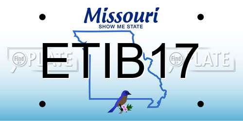 ETIB17 Missouri License Plate