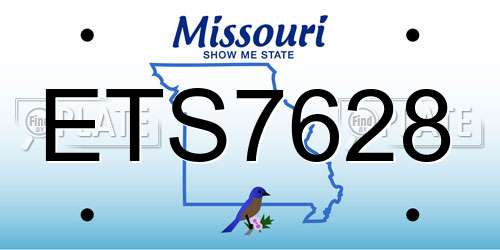 ETS7628 Missouri License Plate