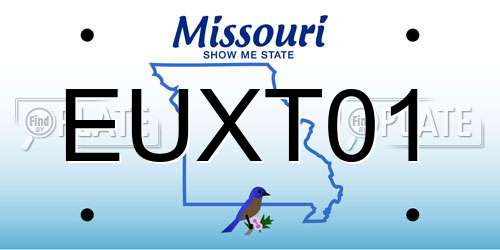 EUXT01 Missouri License Plate