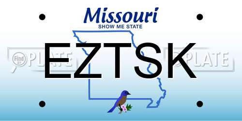 EZTSK Missouri License Plate