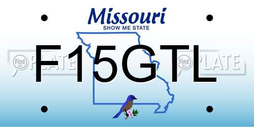 F15GTL Missouri License Plate