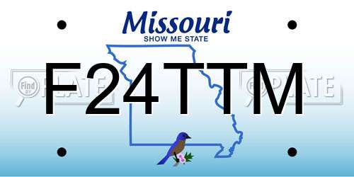 F24TTM Missouri License Plate