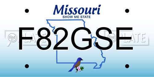 F82GSE Missouri License Plate