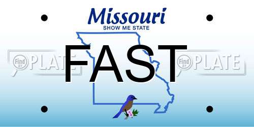 FAST Missouri License Plate