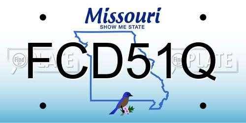 FCD51Q Missouri License Plate