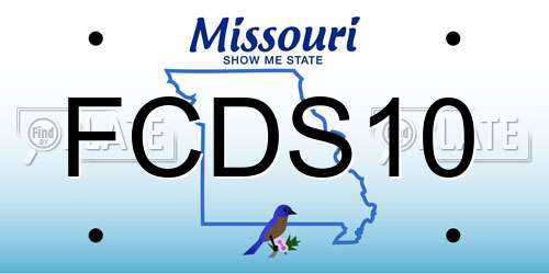 FCDS10 Missouri License Plate