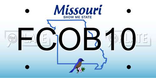 FCOB10 Missouri License Plate