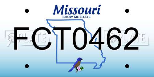 FCT0462 Missouri License Plate
