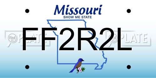 FF2R2L Missouri License Plate