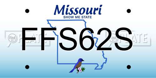 FFS62S Missouri License Plate