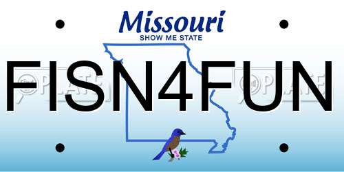 FISN4FUN Missouri License Plate