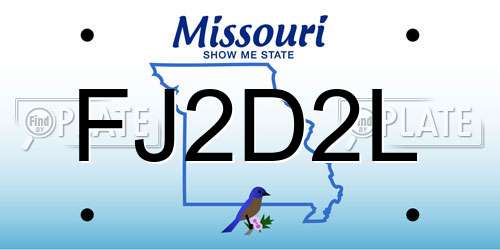 FJ2D2L Missouri License Plate