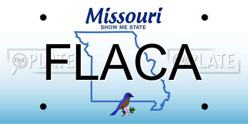FLACA Missouri License Plate