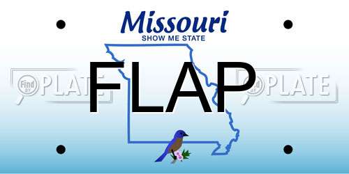 FLAP Missouri License Plate