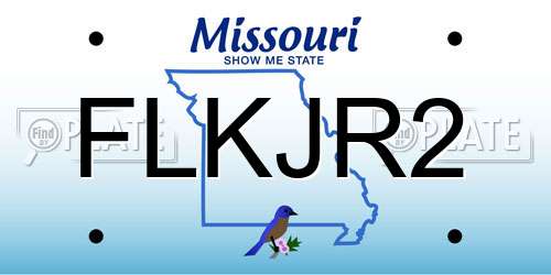 FLKJR2 Missouri License Plate