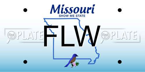 FLW Missouri License Plate