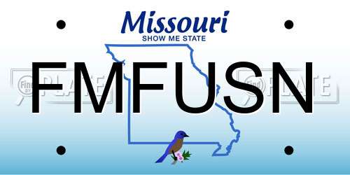 FMFUSN Missouri License Plate