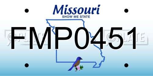 FMP0451 Missouri License Plate