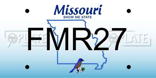 FMR27 Missouri License Plate