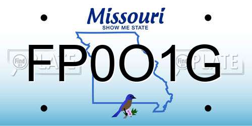 FP0O1G Missouri License Plate