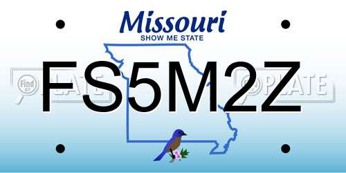 FS5M2Z Missouri License Plate