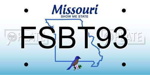 FSBT93 Missouri License Plate