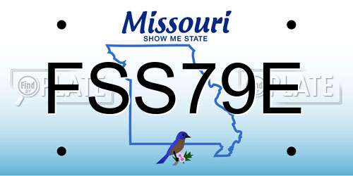FSS79E Missouri License Plate