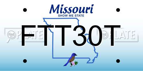 FTT30T Missouri License Plate