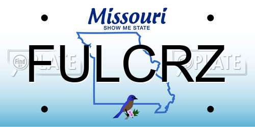 FULCRZ Missouri License Plate