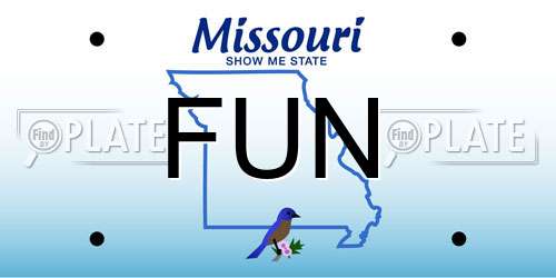 FUN Missouri License Plate