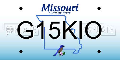 G15KIO Missouri License Plate