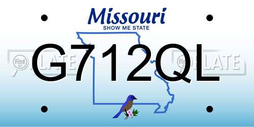 G712QL Missouri License Plate
