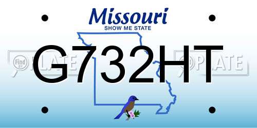 G732HT Missouri License Plate