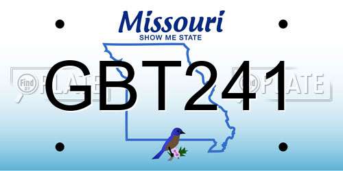 GBT241 Missouri License Plate