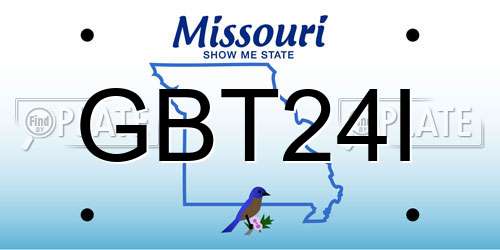 GBT24I Missouri License Plate