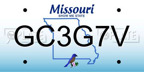 GC3G7V Missouri License Plate