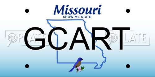 GCART Missouri License Plate