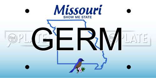 GERM Missouri License Plate