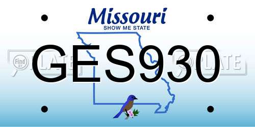 GES930 Missouri License Plate