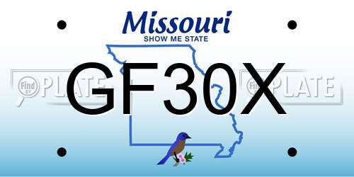 GF30X Missouri License Plate