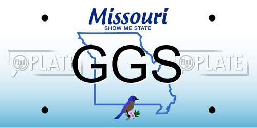 GGS Missouri License Plate